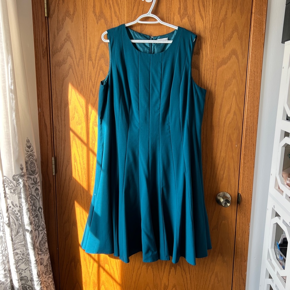 Size 22 Calvin Klein Dark turquoise dress